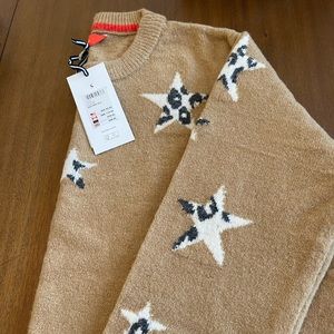 JOULES CHANTELLE CAMELSTAR SWEATER.  Size 16/xl.  NWT.